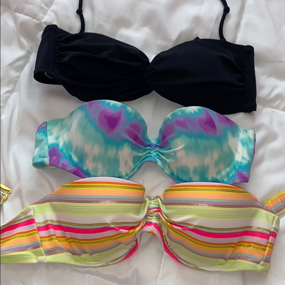 Victoria Secret strapless bikini tops